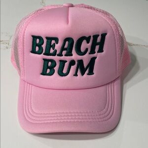 Pink Beach Bum Trucker Hat